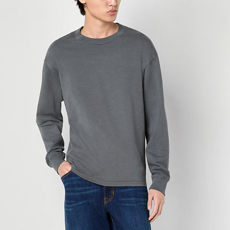 Arizona Mens Crew Neck Long Sleeve T-Shirt, Xx-large, Gray