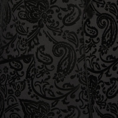 J. Ferrar Mens Paisley Stretch Fabric Slim Fit Tuxedo Jacket