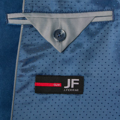 J. Ferrar Mens Floral Stretch Fabric Slim Fit Tuxedo Jacket