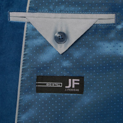 J. Ferrar Evening Edition Mens Big and Tall Floral Stretch Fabric Tuxedo Jacket