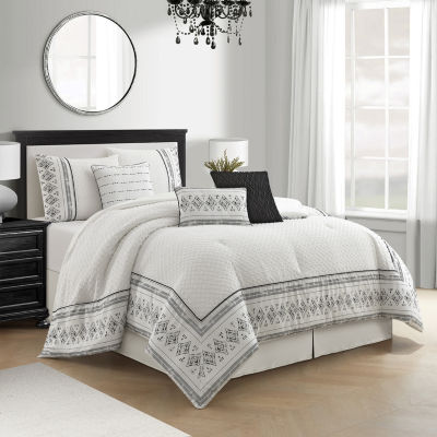Stratford Park Sheena 7-pc. Geometric Lightweight Comforter Set