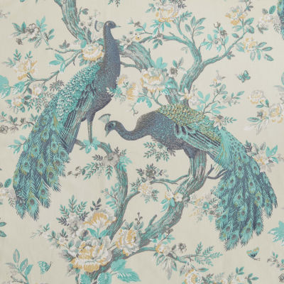 Laura Ashley Belvedere Rod Pocket Light-Filtering Set of 2 Curtain Panel