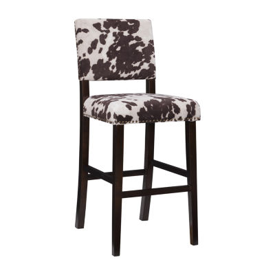 Sante Fe Upholstered Nailhead Barstool with Back