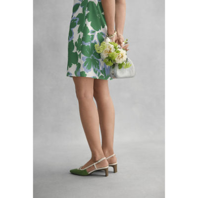 Liz Claiborne Womens Riverview Square Closed Toe Block Heel Pumps