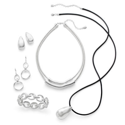 Worthington Silver Tone Drop Earrings