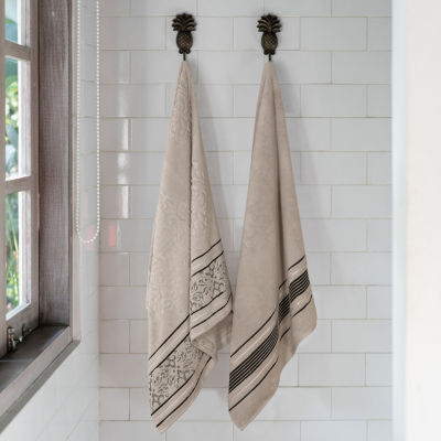 SUPERIOR® Sadie Zero Twist Jacquard Solid Cotton 2-pc. Bath Sheet