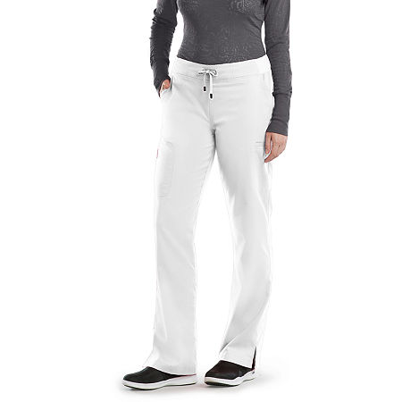 Barco Grey's Anatomy 4277 Womens Scrub Pants - Petite, Petite Small, White