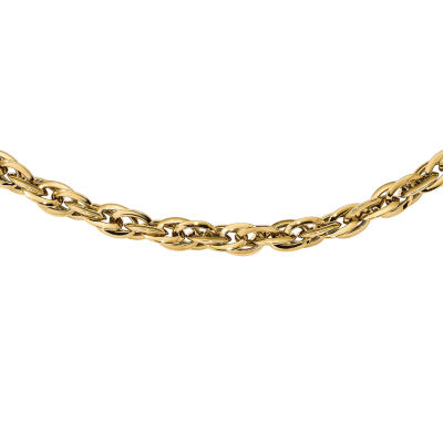 Womens 18 Inch 14K Gold Link Necklace