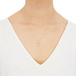 Religious Jewelry Womens 10K Gold Cross Pendant Necklace