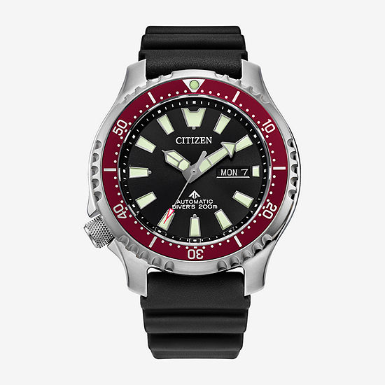 Citizen Promaster Dive Automatic Mens Automatic Black Strap Watch Ny0156-04e