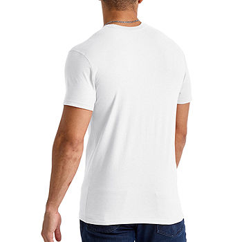 Hanes Ultimate Comfortblend Bonus Pack Mens 5 Pack Short Sleeve Crew Neck  Moisture Wicking T-Shirt, Color: White - JCPenney