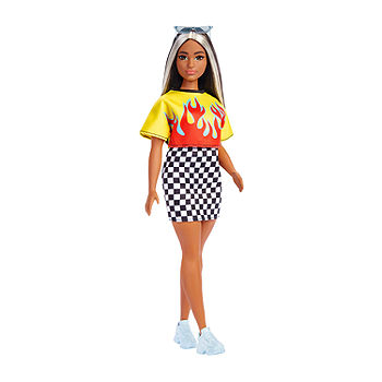 Barbie® Fashionistas Doll - Flamin Top + Checkered Skirt -