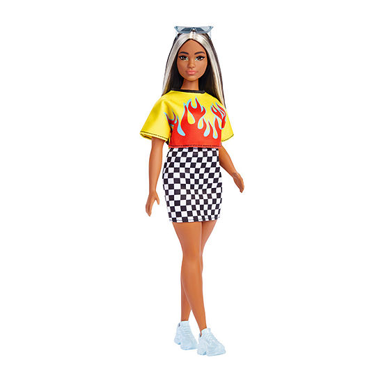 Barbie® Fashionistas Doll - Flamin Top + Checkered Skirt