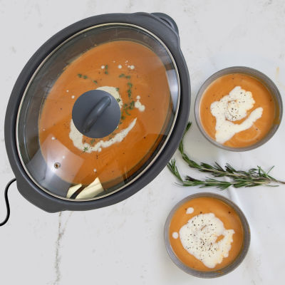 Kenmore Slow Cooker- 5 qt (4.7L)- Easy to Use- Dial Control- Black