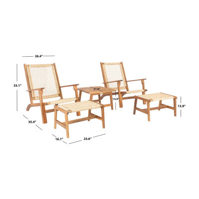Safavieh 5-pc. Conversation Set Weather Resistant