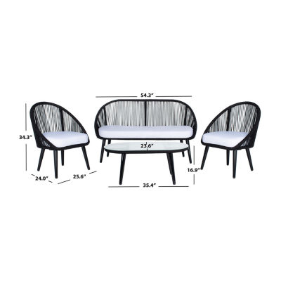 Safavieh 4-pc. Conversation Set Weather Resistant