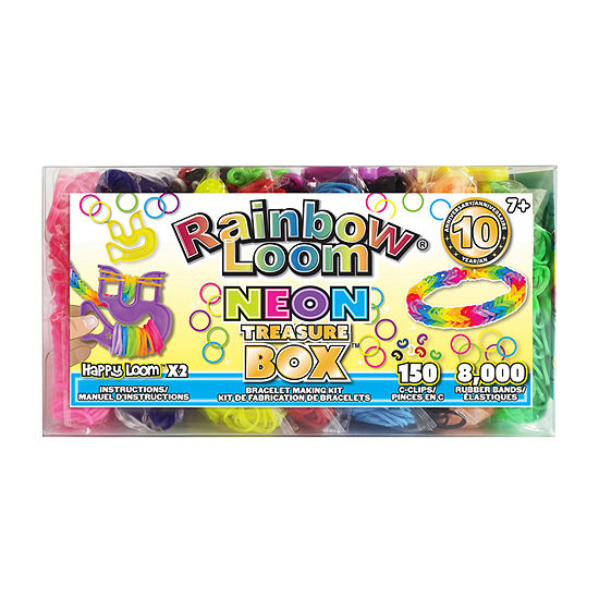 Rainbow Loom- Neon Rubber Band Treasure Box Edition