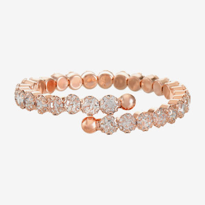 Monet Jewelry Timeless Rosegold Tone Womens Bangle Bracelet