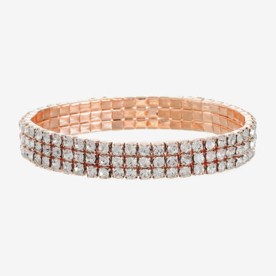 Monet Jewelry Rosegold Tone Stretch Bracelet