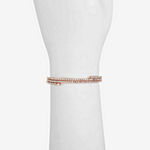 Monet Jewelry Rose Tone Bangle Bracelet
