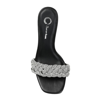 Journee Collection Womens Sashaa Open Toe Block Heel Pumps