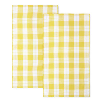 Cooks Check Dual Purpose 2-pc Kitchen Towel Set