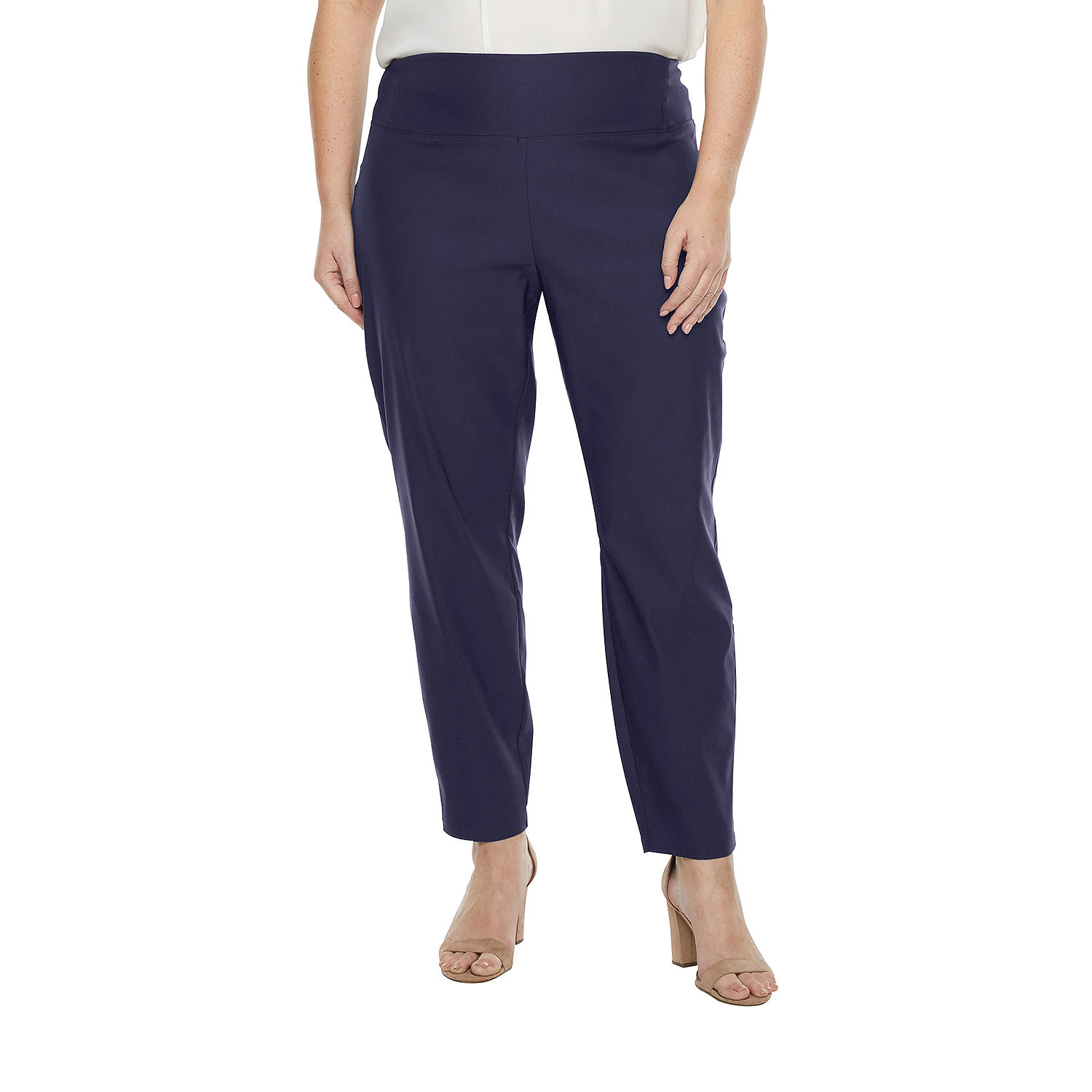 Worthington Skinny Fit Pull on Pants - Plus-JCPenney, Color: Limoge