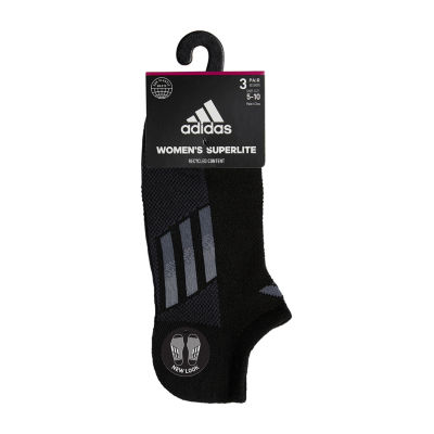 adidas Superlite 3 Pair No Show Socks Womens