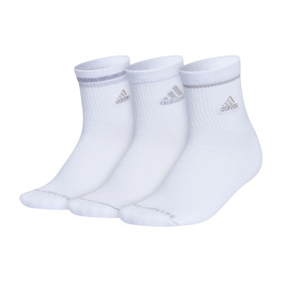 adidas Cushion Sport 3 Pair Quarter Ankle Socks Womens