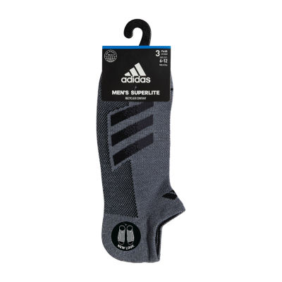 adidas Superlite 3 Pair No Show Socks Mens