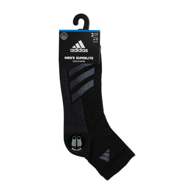 adidas 3 Pair Quarter Socks Mens