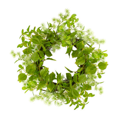 Northlight 18in Jujube Floral Foliage Indoor Wreath