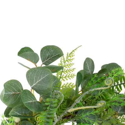 Northlight 21in Eucalyptus Foliage Wreath