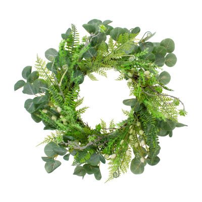 Northlight 21in Eucalyptus Foliage Wreath