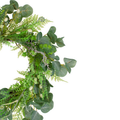 Northlight 21in Eucalyptus Foliage Wreath
