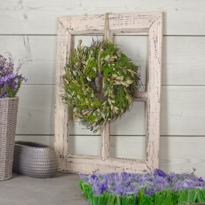 Northlight 10in Mixed Foliage And Willow Bud Indoor Christmas Wreath