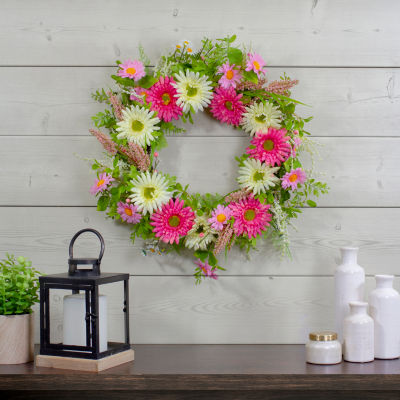 Northlight 23in Chrysanthemum And Berry Floral Indoor Christmas Wreath