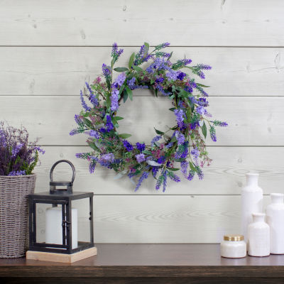 Northlight 18in Lavender  Floral Indoor Christmas Wreath