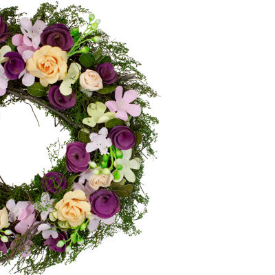 Northlight 14in Berries And Twig  Floral Indoor Christmas Wreath