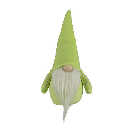 Northlight 12in Lime Green And White Spring Gnome, One Size, Green