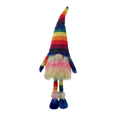 Northlight 20.5in Bright Rainbow Striped Gnome