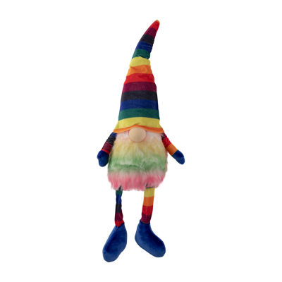 Northlight Striped Rainbow With Dangling Legs Gnome