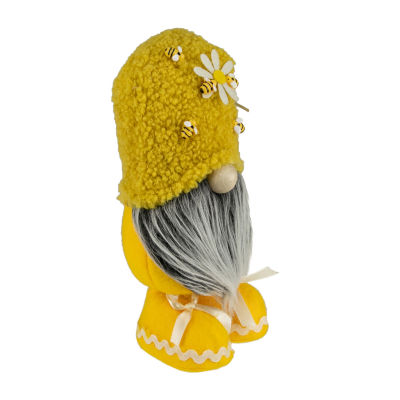 Northlight Fleece Bumblebee And Daisy Time Gnome