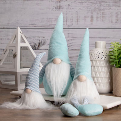 Northlight 12in Sky Blue And White Spring Gnome