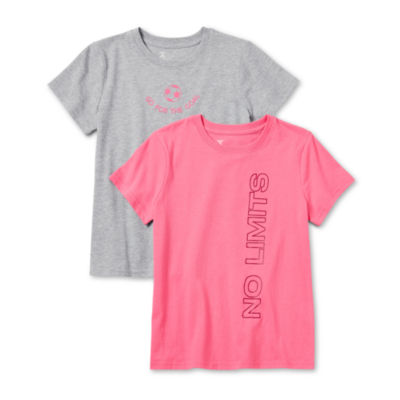 Xersion Little & Big Girls 2-pc. Crew Neck Short Sleeve Graphic T-Shirt