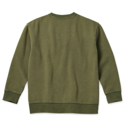 Thereabouts Little & Big Boys Crew Neck Long Sleeve Fleece Sweatshirt