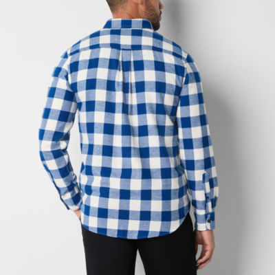 St. John's Bay Mens Classic Fit Long Sleeve Flannel Shirt