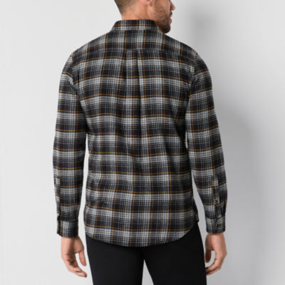 St. John's Bay Mens Long Sleeve Classic Fit Flannel Shirt