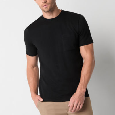 Stylus Mens Crew Neck Short Sleeve Pocket T-Shirt