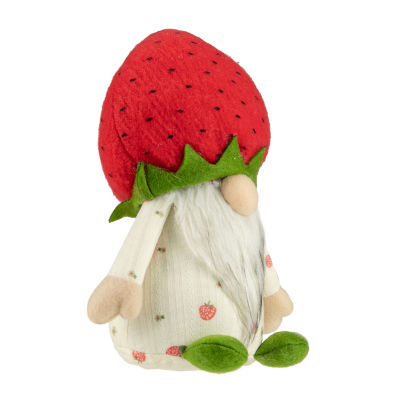 Northlight 9.5in Green And Red Boy Strawberry With Gnome